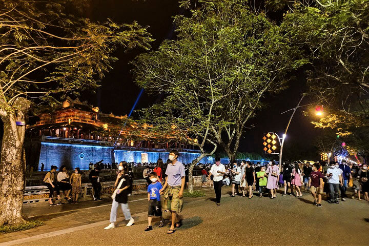 Experience Hue’s vibrant serenity in the evening glow